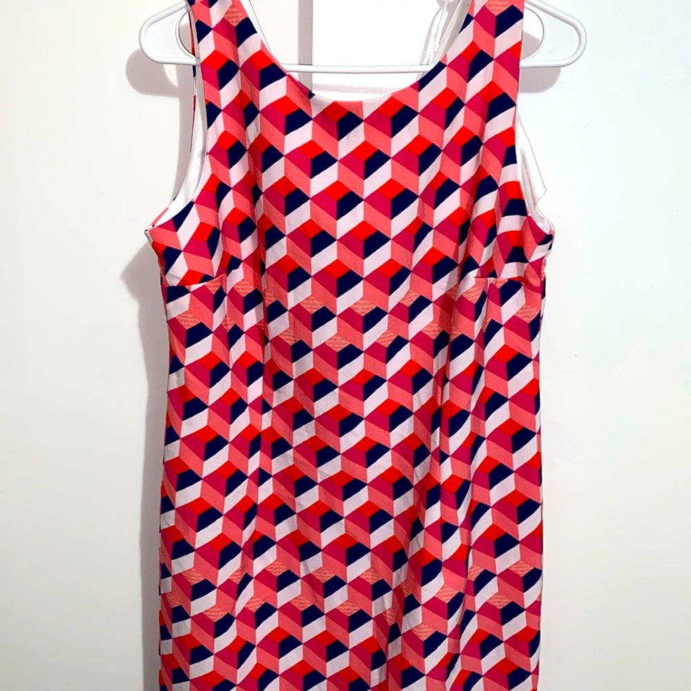 Amanda lane patterned pink dress